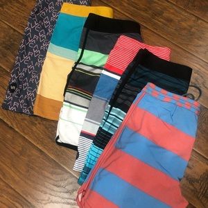 LIKE NEW Set of 6 Boardshorts